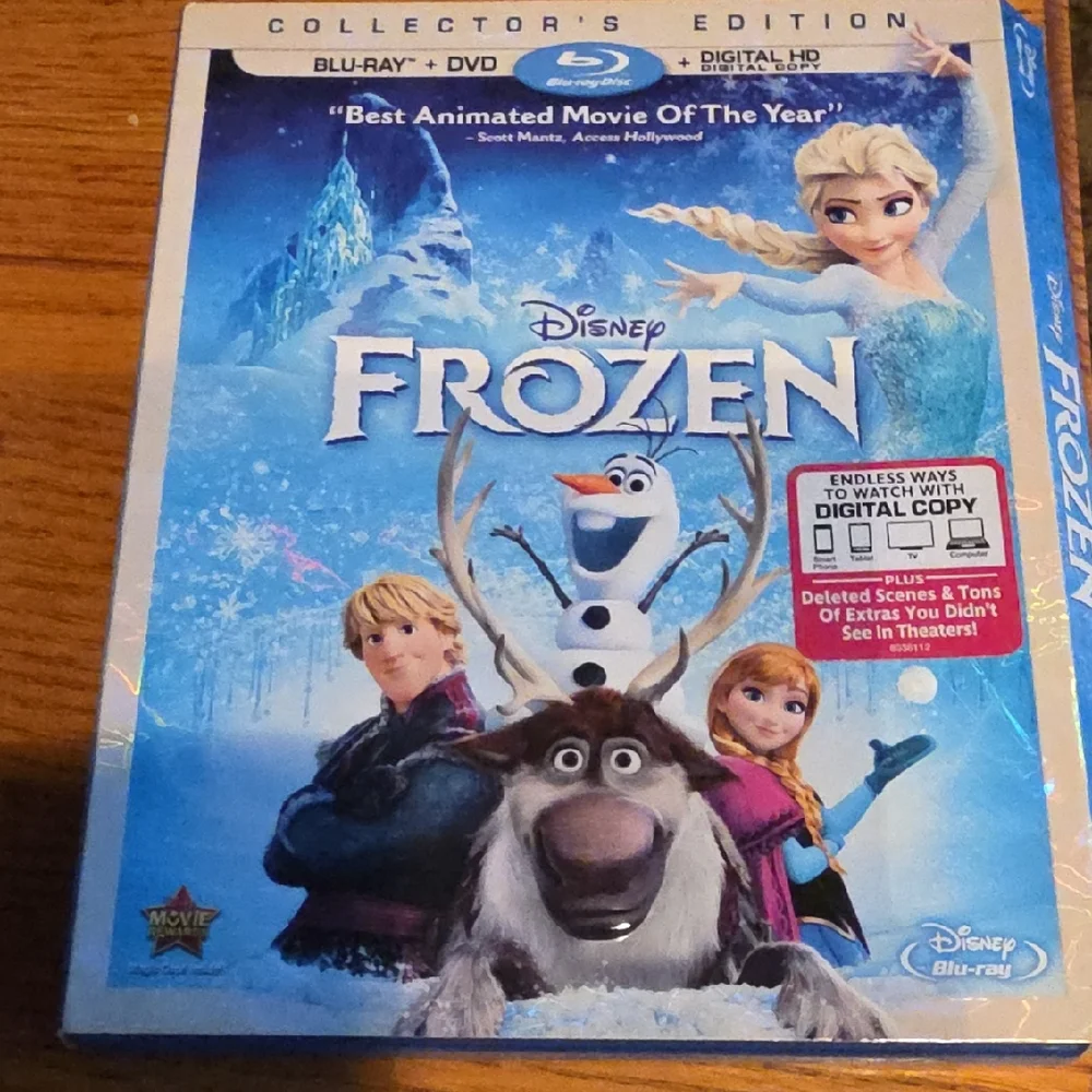 Disney Frozen Collector's Edition Blu-ray DVD - Blue and White